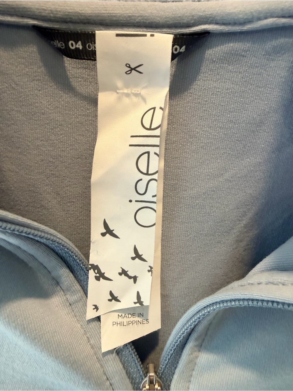 Oiselle Women’s 4 Blue Quarter Zip Running Pullover Thumbholes NEW - Picture 3 of 11